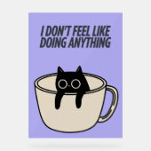 POSTER OF A LAZY CAT (Recto)