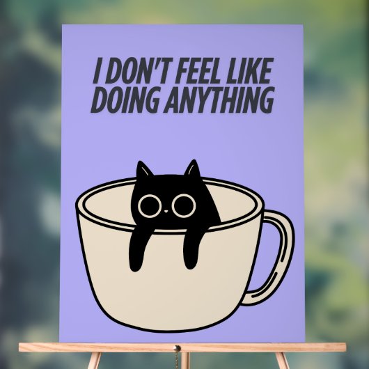 POSTER OF A LAZY CAT (Neutre)