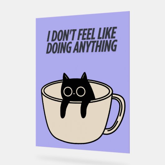 POSTER OF A LAZY CAT (Hoek)