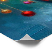 Poster of Newfie Carrying a Christmas Tree (Coin)