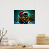 Poster of Newfie Carrying a Christmas Tree (Cuisine)