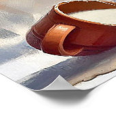 Poster of Newfie With Cat and Spilled Egg Nog (Hoek)