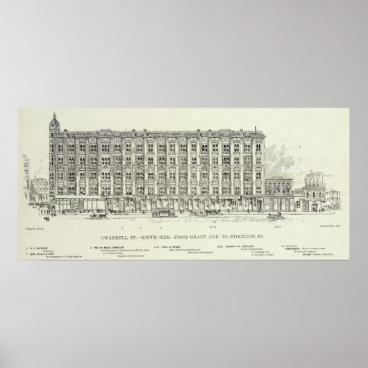 Poster O'Farrell South side Grant et Stockton (Devant)