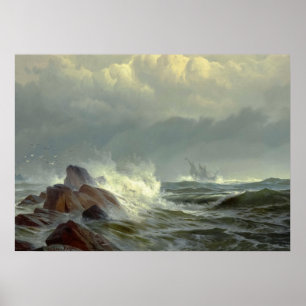 Poster Off Norman's Woe, 1872 par Edward Moran