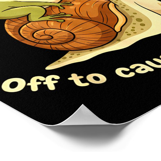 Poster Off To Cause A Kerfuffle Funny Cowboy Frog Meme (Coin)