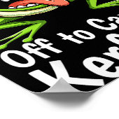 Poster Off To Cause A Kerfuffle Funny Meme Frog Mischief  (Coin)