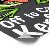 Poster Off To Cause A Kerfuffle Funny Meme Frog Mischief  (Coin)