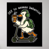 Poster Off To Ess Behavior Funny Goose Aba Behavior Thera (Devant)