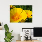 Poster OFFICE ART POPPIES Fleurs de pavot 4 Imprimantes d (Bureau à domicile)