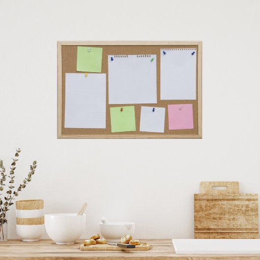 Poster office cork board (Cuisine)