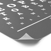 Poster Office, Diagramme d'examen oculaire (Coin)