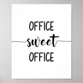 Poster Office Sweet Office Wall Art (Devant)