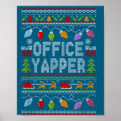 Poster Office Yapper Ugly Sweater Christmas  (Devant)