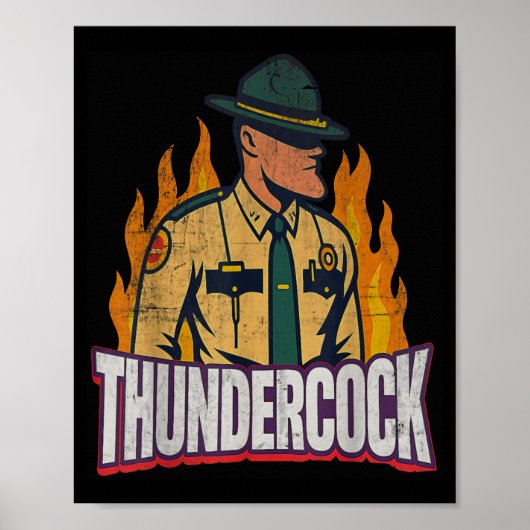 Poster Officer Sergeant Cius Thunder Bodycam Funny Meme (Devant)