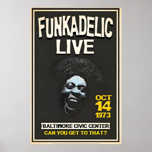 Poster Officially Licensed Funkadelic Maggot Brain Live (Devant)
