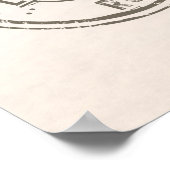 Poster Officially Retired in Florida Tropical Beach Ocean (Coin)