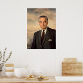 Poster officiel de portrait Lyndon Johnson (Cuisine)