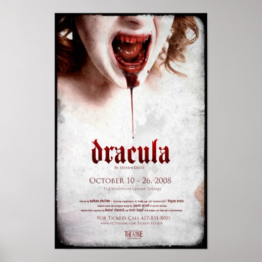 Poster officiel Dracula 1 - 11x17 avec Bleed (Devant)
