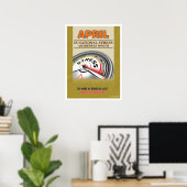 Poster officiel du mois de la sensibilisation au s (Bureau à domicile)