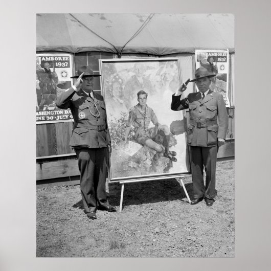 Poster officiel du scout de garçon, 1937 (Devant)