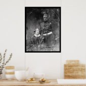 Poster Officier avec femme Daguerreotype 1851 (Cuisine)