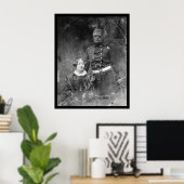 Poster Officier avec femme Daguerreotype 1851 (Bureau à domicile)