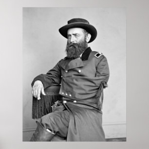 Poster Officier de guerre civile à armée unique, années 1