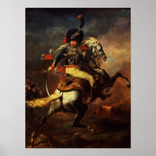 Poster Officier des Hussars, 1814 (Devant)