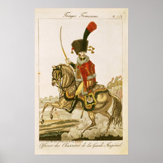 Poster Officier des Hussars de la Garde impériale (Devant)