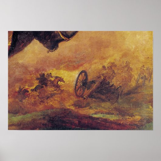 Poster Officier des Hussars, détail du canon (Devant)