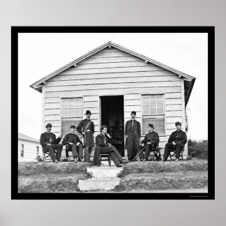 Poster Officiers d'artillerie lourds au fort Totten, DC 1