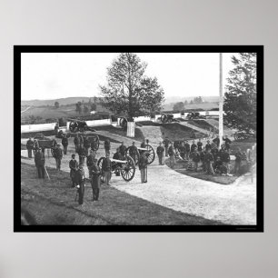 Poster Officiers et hommes à Fort Stevens, DC 1865