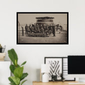 Poster Officiers sur le pont du USS Monitor 1861 (Bureau à domicile)