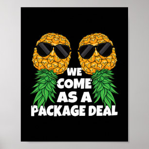 Poster Offre de forfait Upside Down Pineapper Swinger Cou
