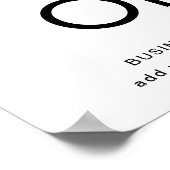 Poster Offre spéciale l Solde de vente finale noir et bla (Coin)