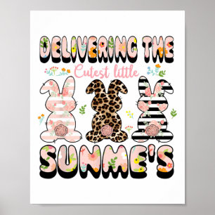 Poster Offrir La Main D'Oeuvre Et La Livraison De Bunnies