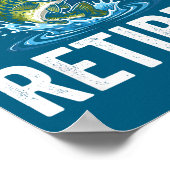 Poster Ofishally Retired 2026 Funny Fishing Retirement Fi (Coin)