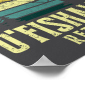 Poster Ofishally Retired Funny Fishing Retirement  (Coin)