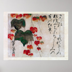 Poster Ogata Kenzan Autumn Ivy