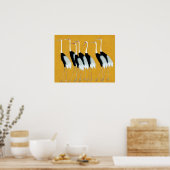 Poster Ogata Korin Grues Japonaises Couronnes Rouges (Cuisine)