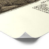 Poster Ogden, UT Carte panoramique - 1875 (Coin)