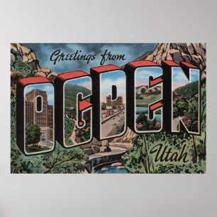 Poster Ogden, UtahGrandes lettres ScènesOgden, UT 2