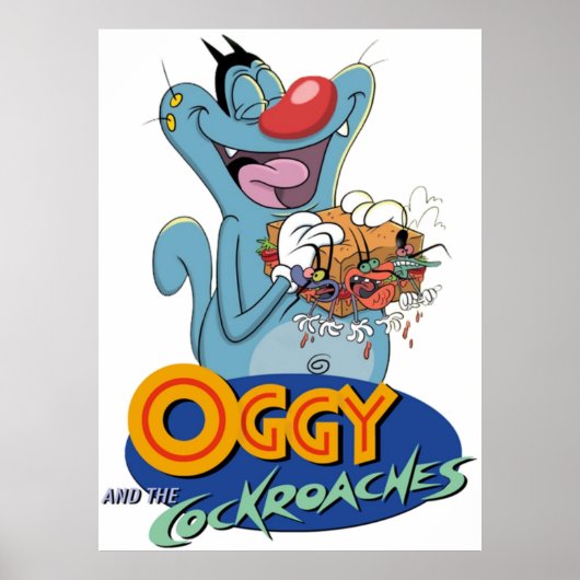Poster Oggy et les cafards (Devant)
