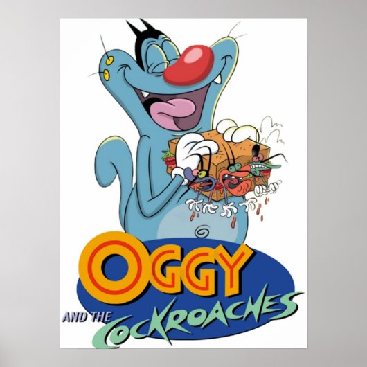 Poster Oggy et les cafards (Devant)