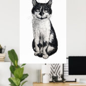 Poster Ogie le chat (Bureau à domicile)