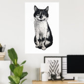 Poster Ogie le chat (Bureau à domicile)
