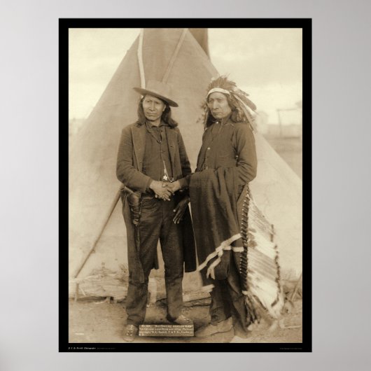 Poster Oglala Chiefs Red Cloud & American Horse SD 1891 (Devant)