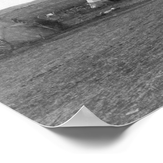 Poster Oglala Tipi devant l'école américaine des Indiens (Coin)