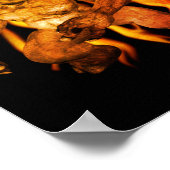 Poster Ogre Effrayant Et Démons En Flammes (Coin)