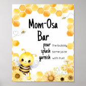 Poster Oh Babee Bee Baby shower Maman Osa Bar (Devant)